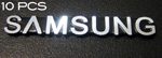 10 pieces of Samsung Sticker / Badge / Emblem 5 x 32mm [194x10]