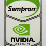 Original AMD Sempron Mobile / NVIDIA / Broadcom Sticker [211]