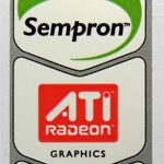 Original AMD Sempron Mobile / ATI / Fujitsu Siemens Sticker [212]