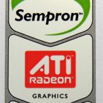Original AMD Sempron Mobile / ATI / Marvel Wireless Sticker [214]