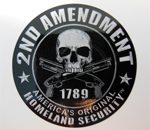 2nd Amendment America's Original Homeland Security Sticker 50mm [720]