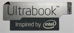 Original Ultrabook Inspired by Intel Sticker Silver Edition 13 x 30mm [743]