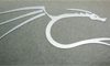 backtrack / KALI Linux Dragon Metal Sticker (Low Profile) 27 x 66mm [958]
