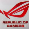 ASUS REPUBLIC OF GAMERS RED Metal Sticker 50 x 42mm [717]