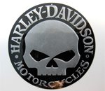 Harley Davidson Motorcycles Skull Sticker 50mm [721]
