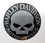 Harley Davidson Motorcycles Skull Sticker 50mm [721]