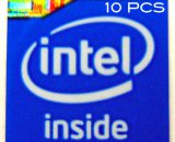 10 pieces of Original Intel Inside Sticker 13 x 15mm / 1/2" x 5/8" [935x10]