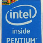 Original 4th Generation Intel Pentium Inside Sticker 16 x 21mm [767]