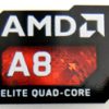 Original AMD A8 Elite Sticker 16 x 20mm [774]