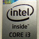 Original Intel Core i3 Inside Sticker / Badge / Emblem 16 x 21mm [841]