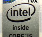 10 pieces of Original Intel Core i5 Inside Sticker / Badge / Emblem 12 x 16mm [783x10]