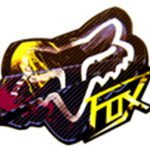 Fox Racing Multi Color Sticker / Badge / Emblem 43 x 50mm [793]