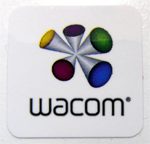 Wacom Sticker / Badge / Emblem 18 x 18mm [806]
