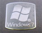 Microsoft Windows 7 Polished Metal Sticker 18 x 18mm [807]