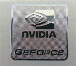 NVIDIA GEFORCE Polished Metal Sticker 18 x 18mm [808]