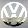 Volkswagen Polished Metal Sticker 30mm [812]