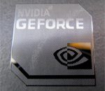NVIDIA GEFORCE Polished Metal Sticker 18 x 18mm [828]