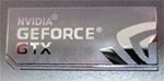 NVIDIA GEFORCE GTX Polished Metal Sticker 15mm x 35mm [829]