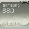 10 pieces of Samsung SSD activated Metal Sticker 18mm x 20mm [836x10]