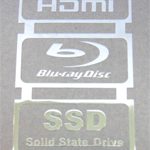 HDMI, Blu-ray Disc, SSD (Solid State Drive) Metal Sticker 20mm x 31mm [838]