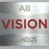 Original AMD A8 VISION Sticker Silver Edition  16.5mm x 19.5mm [846]