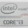 Original Intel Core i3 Inside Sticker White Edition 15.5mm x 21mm [848]