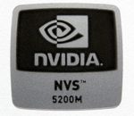 Original NVIDIA NVS 5200M  Sticker 18mm x 18mm [853]