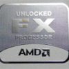 AMD UNLOCKED FX PROCESSOR Metal Sticker 25mm x 30mm [859]