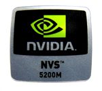 Original NVIDIA NVS 5200M Sticker 18mm x 18mm [864]