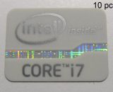 10 pieces of Original Intel Core i7 Inside Sticker White Edition 15.5mm x 21mm [870x10]