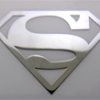 Superman /  Man of Steel Metal Aufkleber / Sticker 33 x 45mm [871]