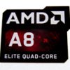 Original AMD A8 Elite QUAD-CORE Sticker 16 x 20mm [874]