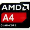 Original AMD A4 QUAD-CORE Sticker 16 x 20mm [875]