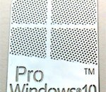 Microsoft Windows 10 Pro Metal Sticker 16 x 23mm [883]