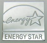 Energy Star Metal Sticker 18mm x 18mm [885]