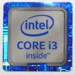 Original Intel Core i3 Inside Sticker 18mm x 18mm [886]