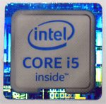 Original Intel Core i5 Inside Sticker 18mm x 18mm [887]