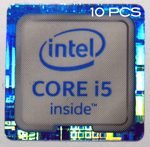 10 pieces of Original Intel Core i5 Inside Sticker 18mm x 18mm [887x10]
