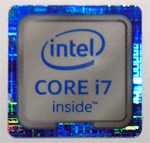 Original Intel Core i7 Inside Sticker 18mm x 18mm [888]