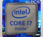 10 pieces of Original Intel Core i7 Inside Sticker 18mm x 18mm [888x10]