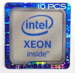 10 pieces of Original Intel XEON Inside Sticker 18mm x 18mm [891x10]