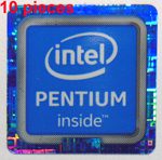 10 pieces of Original Intel PENTIUM Inside Sticker 18mm x 18mm [892x10]