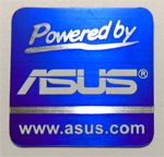 Powered by ASUS Metal Badge 20x 20mm [896]
