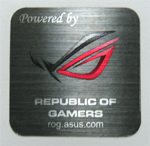 Powered by REPUBLIC OF GAMERS Metal Badge 25x 25mm [897]
