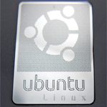 ubuntu Linux metal sticker 19 x 28mm [898]