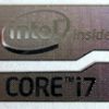 Intel Core i7 Inside metal Sticker 15.5 x 21mm [902]