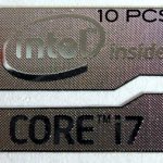 10 pieces of Intel Core i7 Inside metal Sticker 15.5 x 21mm [902x10]
