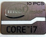 10 pieces of Intel Core i7 Inside metal Sticker 15.5 x 21mm [902x10]