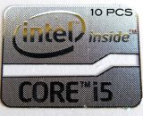 10 pieces of Intel Core i5 Inside metal Sticker 15.5 x 21mm [903x10]