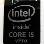 10 pieces of Original Intel Core i5 vPro Inside Sticker 16 x 21mm [906x10]
